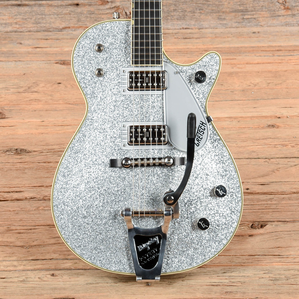 Gretsch G6129T-59 Vintage Select '59 Silver Jet with Bigsby Sparkle 2019 - MusicMarket