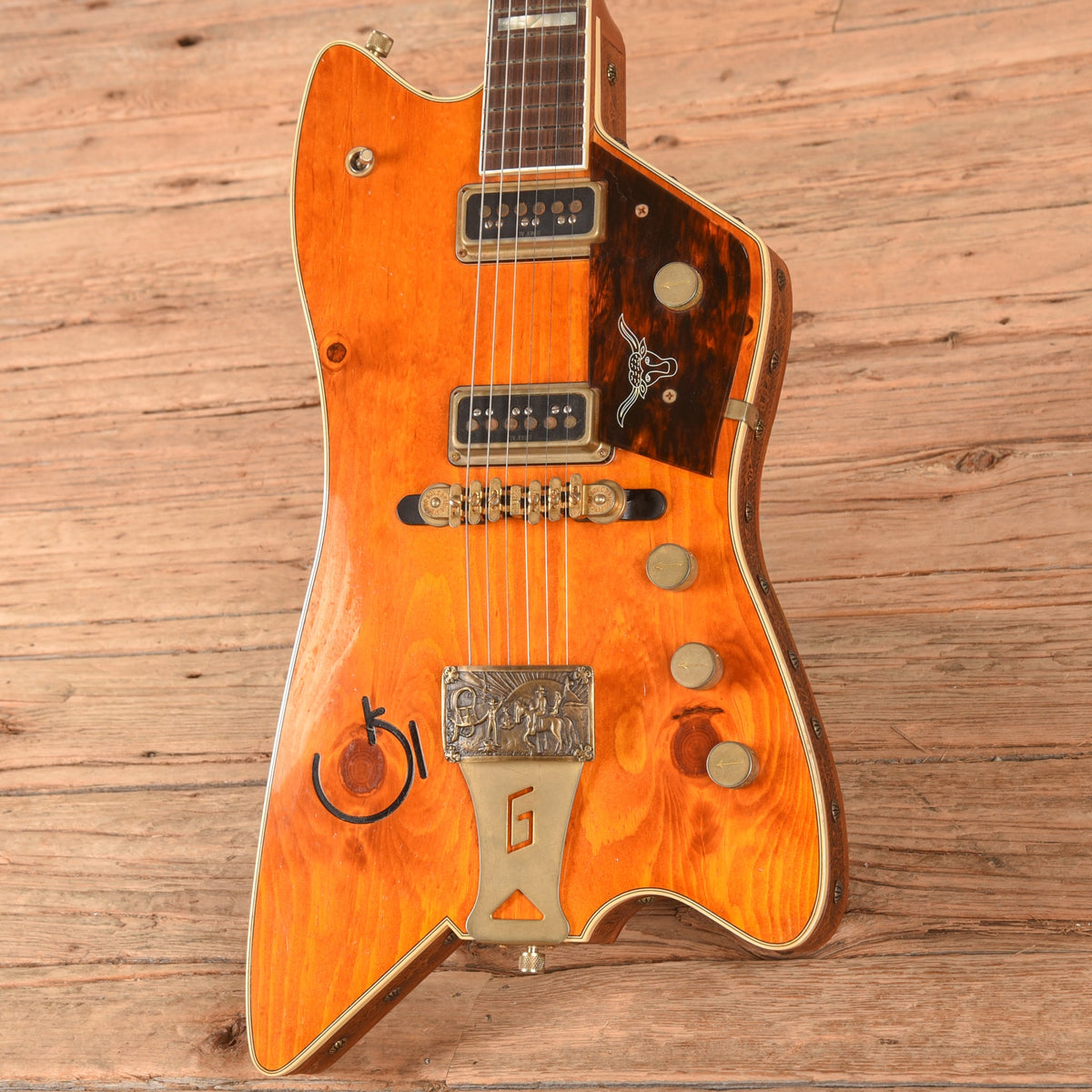 Gretsch Custom Shop Stephen Stern Masterbuilt Caddy Bo Roundup Orange Pine 2022 - Zac Brown - View 2 | MusicMarket