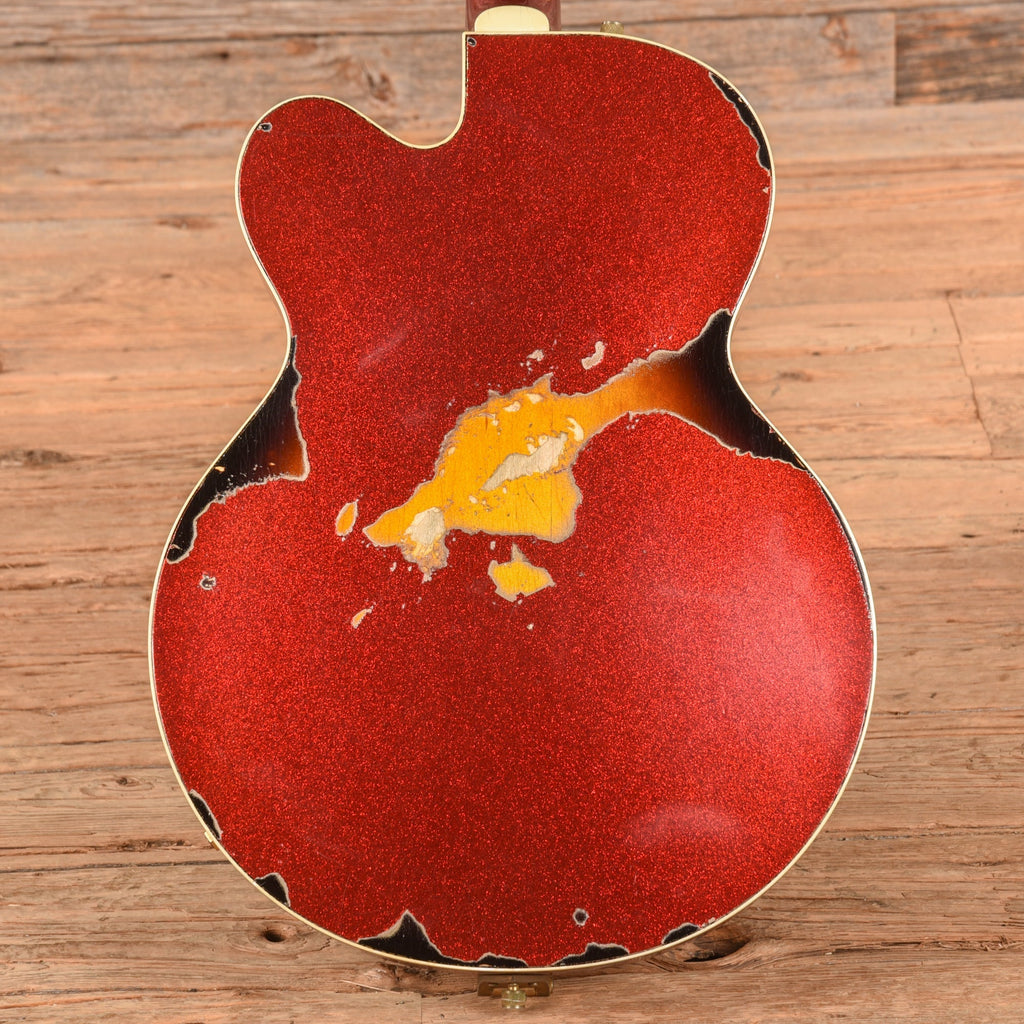Gretsch Custom Shop Stephen Stern Masterbuilt G6120-CST Red Sparkle Over Sunburst 2021 - Zac Brown - View 3 |