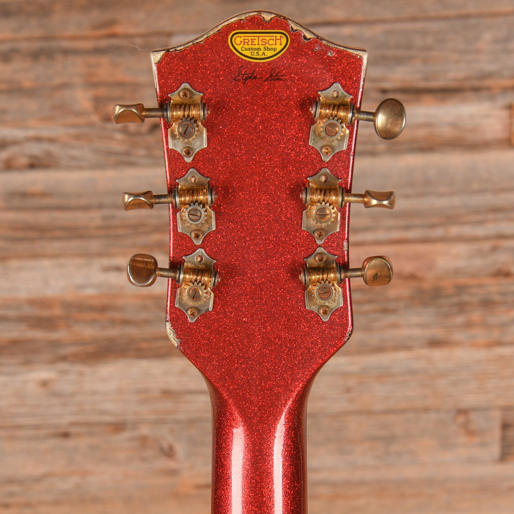 Gretsch Custom Shop Stephen Stern Masterbuilt G6120-CST Red Sparkle Over Sunburst 2021 - Zac Brown - View 7 |