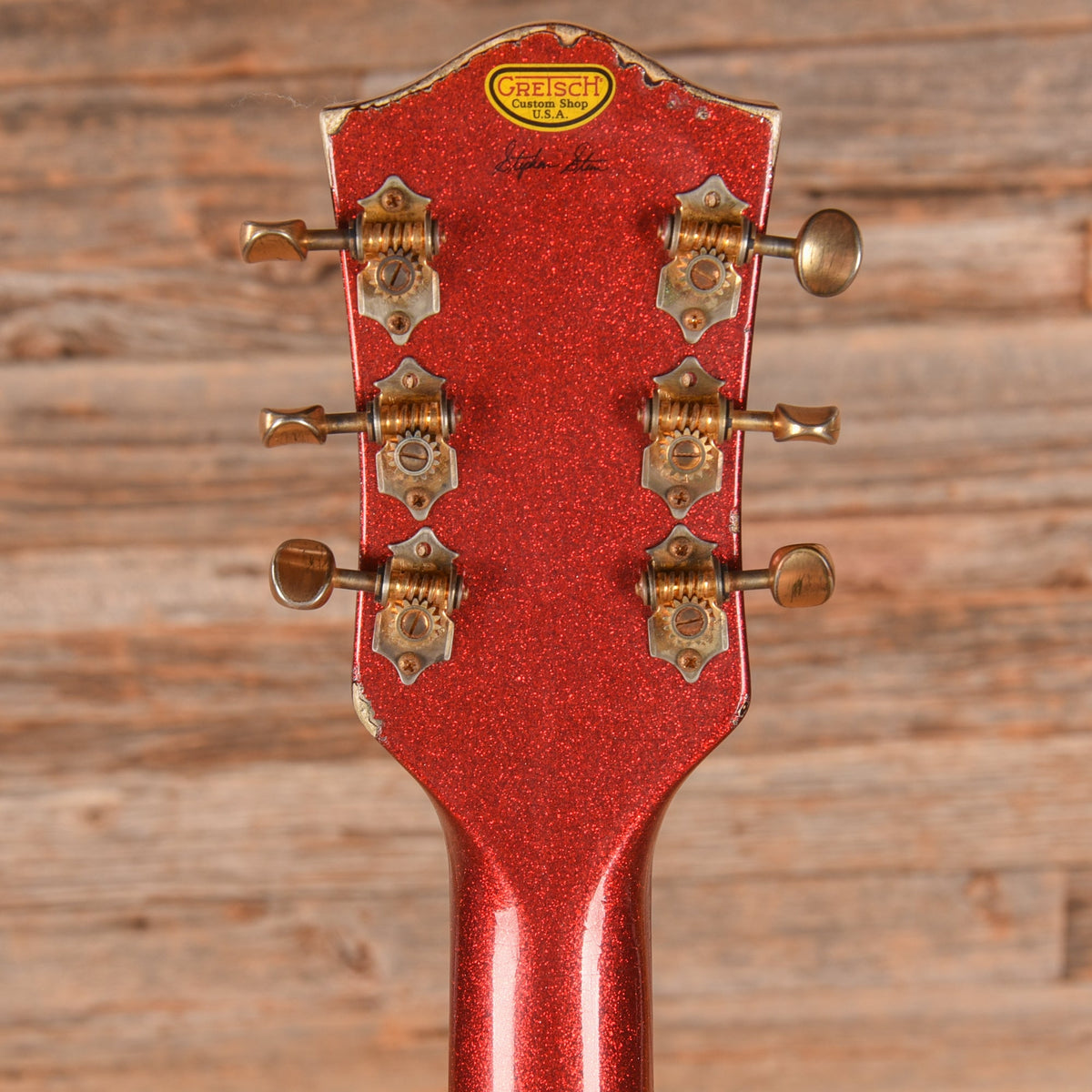 Gretsch Custom Shop Stephen Stern Masterbuilt G6120-CST Red Sparkle Over Sunburst 2021 - Zac Brown - View 7 |