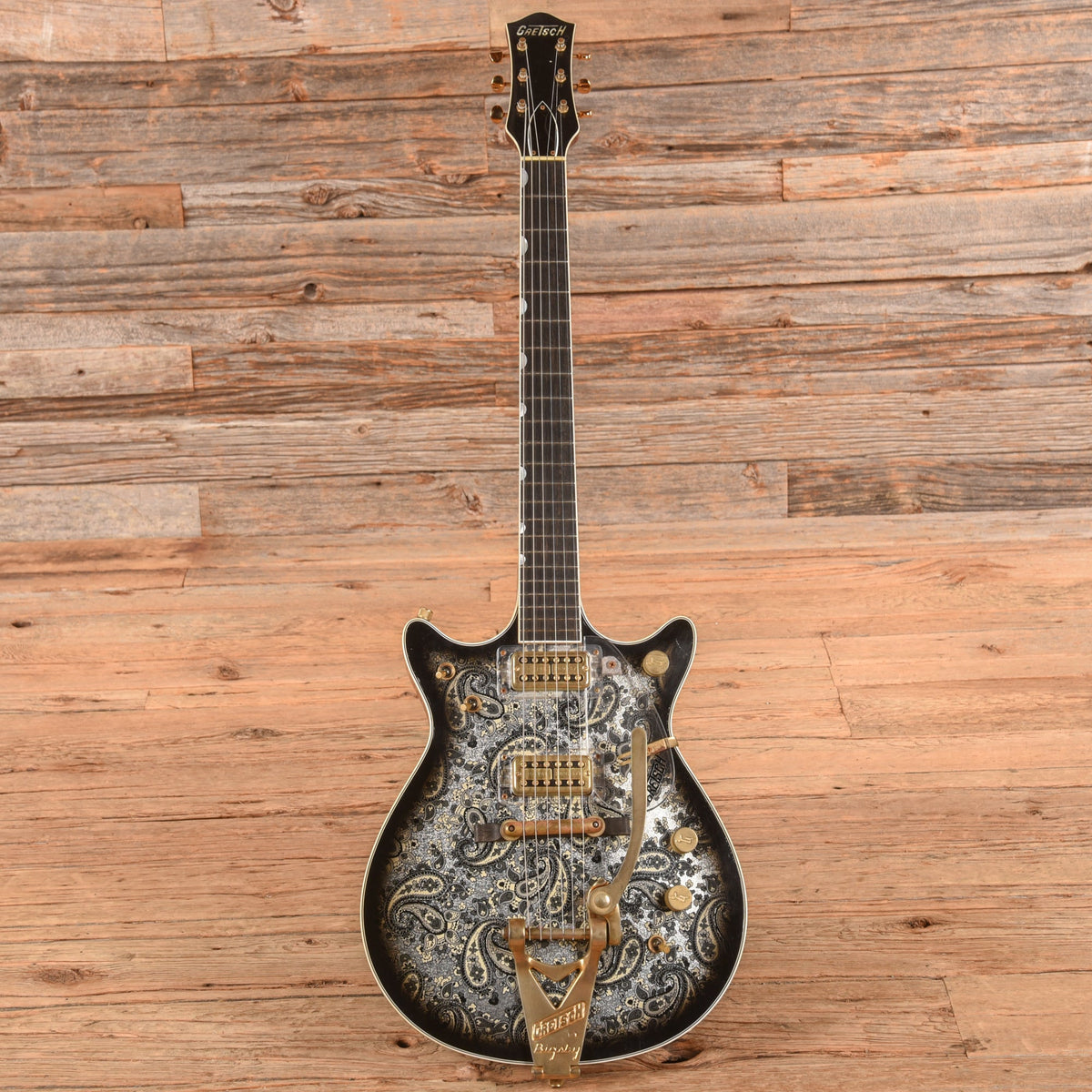 Gretsch Custom Shop Stephen Stern Masterbuilt G6128-62 Silver Paisley 2022 - Zac Brown - View 4 | MusicMarket