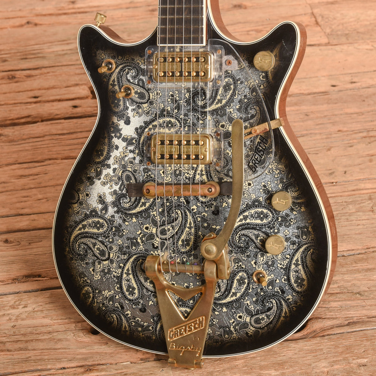 Gretsch Custom Shop Stephen Stern Masterbuilt G6128-62 Silver Paisley 2022 - Zac Brown - View 2 | MusicMarket
