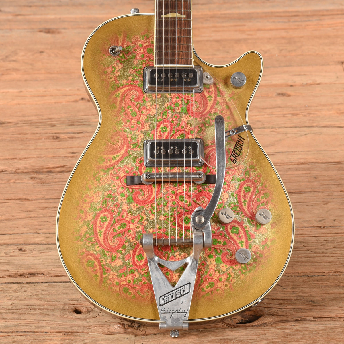 Gretsch Custom Shop Stephen Stern Masterbuilt G6128 Custom Shop Gold Paisley 2018 - Zac Brown - MusicMarket