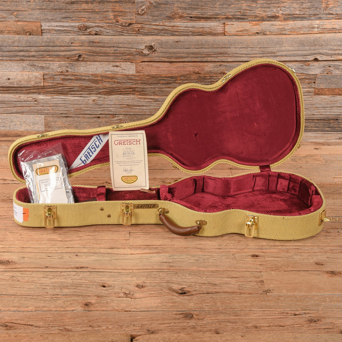Gretsch Custom Shop Stephen Stern Masterbuilt G6128 Custom Shop Gold Paisley 2018 - Zac Brown - View 9 | MusicMarket