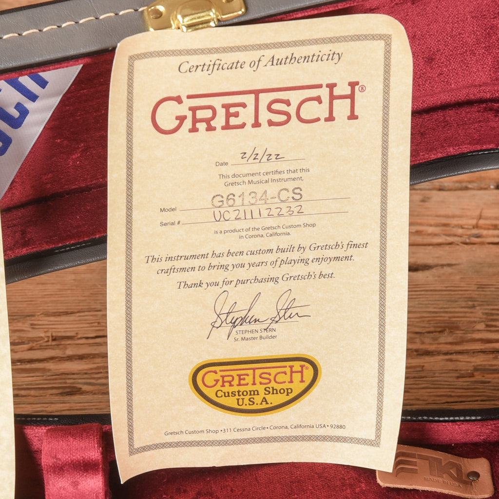 Gretsch Custom Shop Stephen Stern Masterbuilt G6134-CS Black Paisley 2021 - Zac Brown - View 10 | MusicMarket