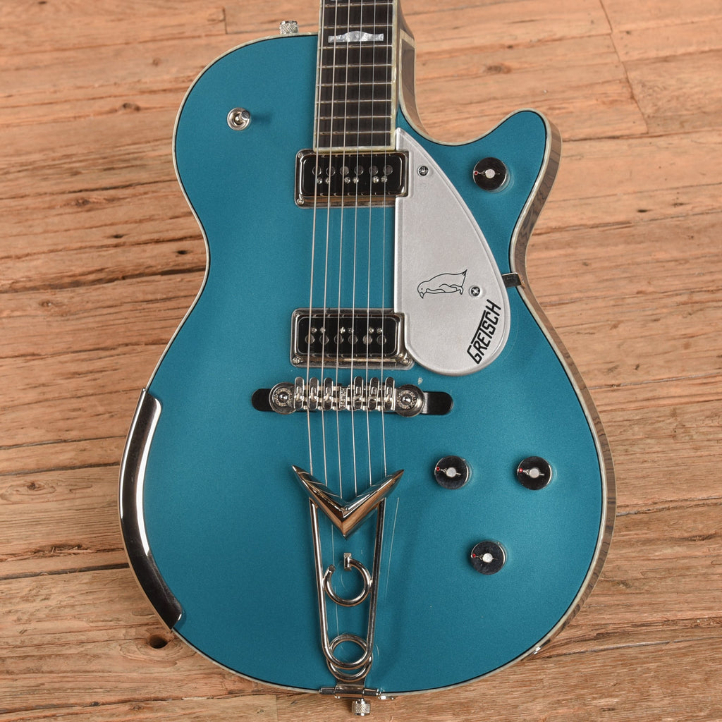Gretsch Custom Shop Stephen Stern Masterbuilt G6134-CS Blue Sparkle 2019 - Zac Brown - View 2 | MusicMarket