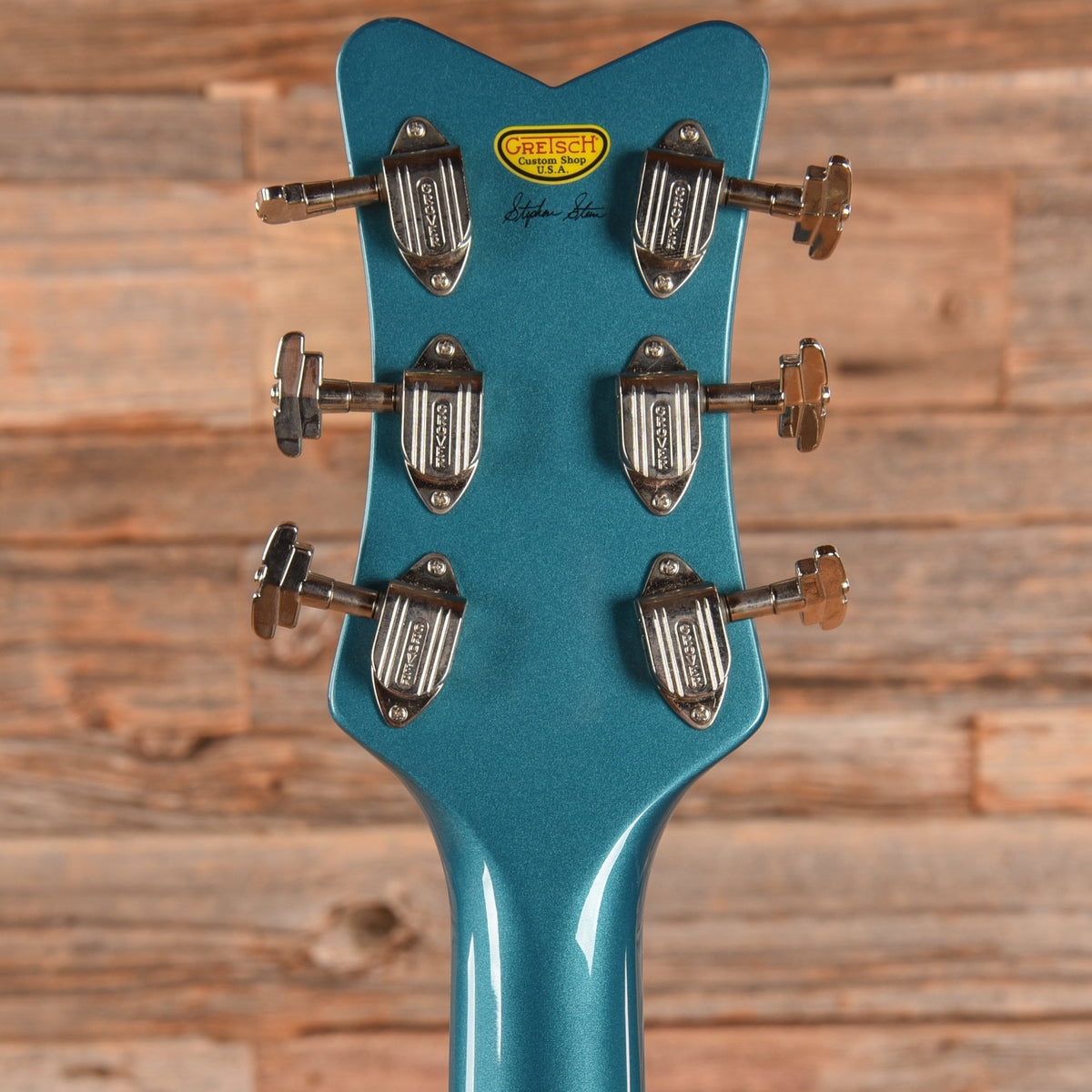 Gretsch Custom Shop Stephen Stern Masterbuilt G6134-CS Blue Sparkle 2019 - Zac Brown - View 7 | MusicMarket