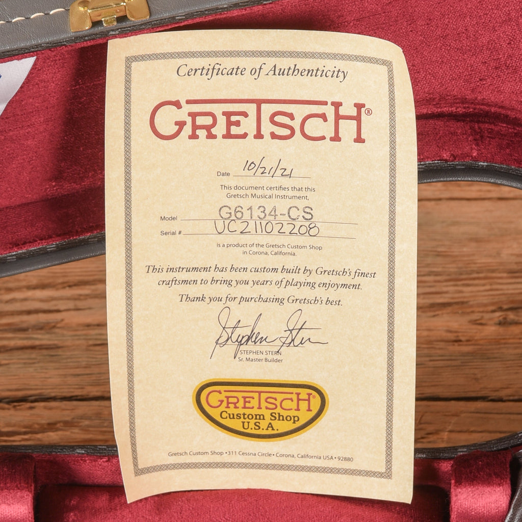 Gretsch Custom Shop Stephen Stern Masterbuilt G6134-CS Flower Paisley 2021 - Zac Brown - View 10 | MusicMarket