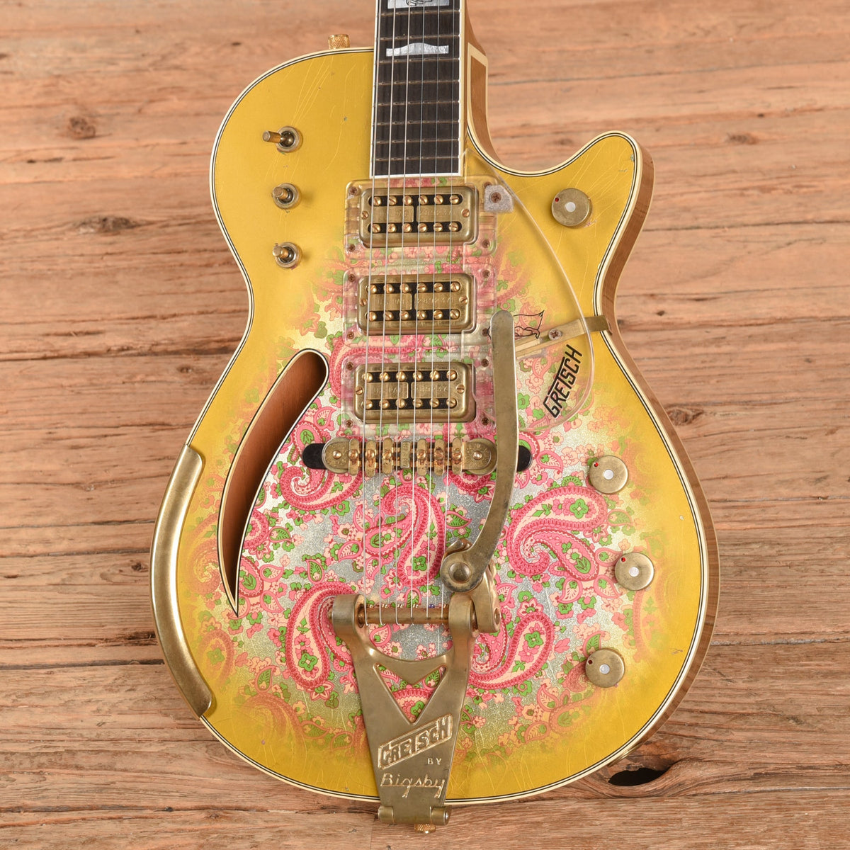 Gretsch Custom Shop Stephen Stern Masterbuilt G6134-CS Flower Paisley 2021 - Zac Brown - View 2 | MusicMarket