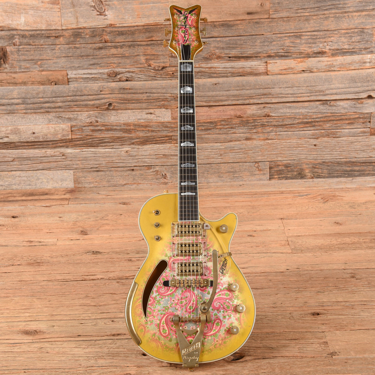 Gretsch Custom Shop Stephen Stern Masterbuilt G6134-CS Flower Paisley 2021 - Zac Brown - View 4 | MusicMarket
