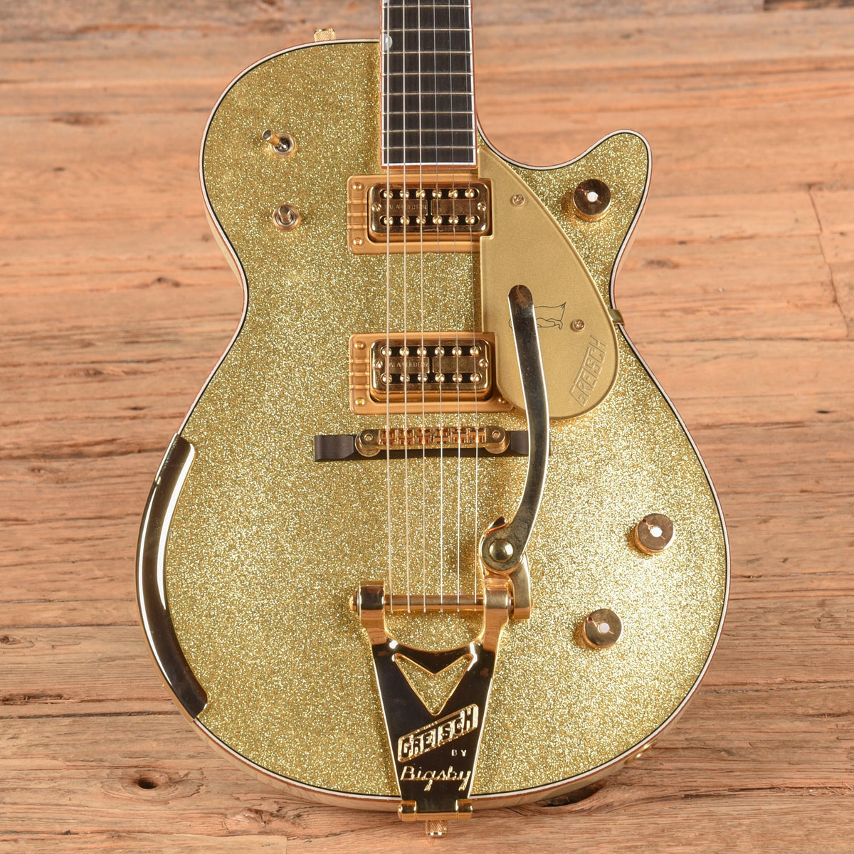 Gretsch Custom Shop Stephen Stern Masterbuilt G6134-CS Penguin Gold Sparkle 2021 - Zac Brown - MusicMarket