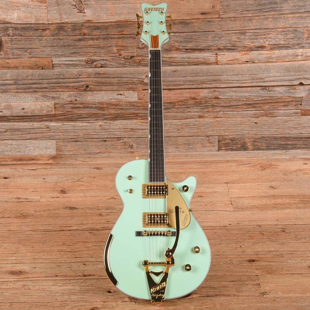 Gretsch Custom Shop Stephen Stern Masterbuilt G6134-CS Penguin Surf Green 2021 - Zac Brown - View 4 | MusicMarket