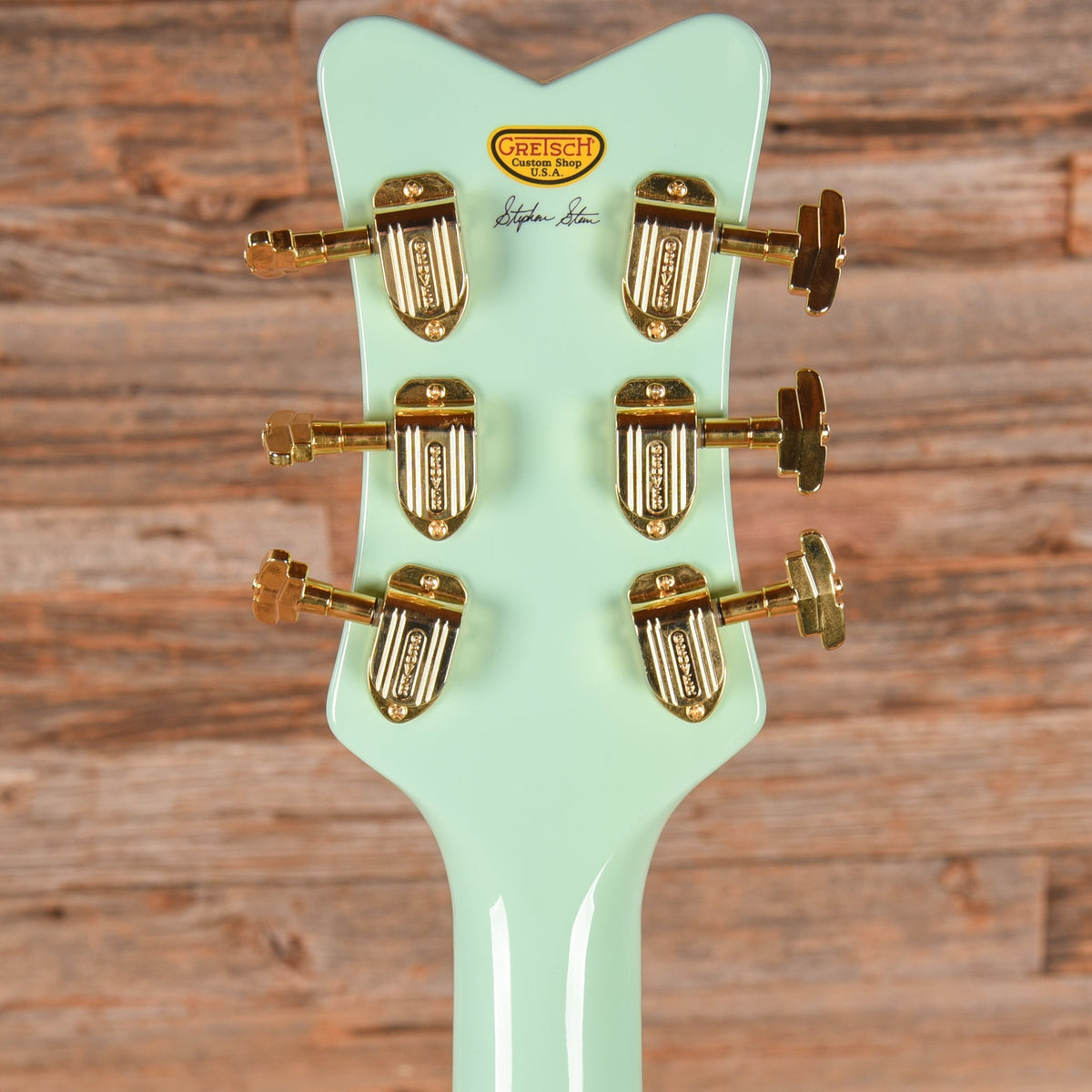 Gretsch Custom Shop Stephen Stern Masterbuilt G6134-CS Penguin Surf Green 2021 - Zac Brown - View 7 | MusicMarket