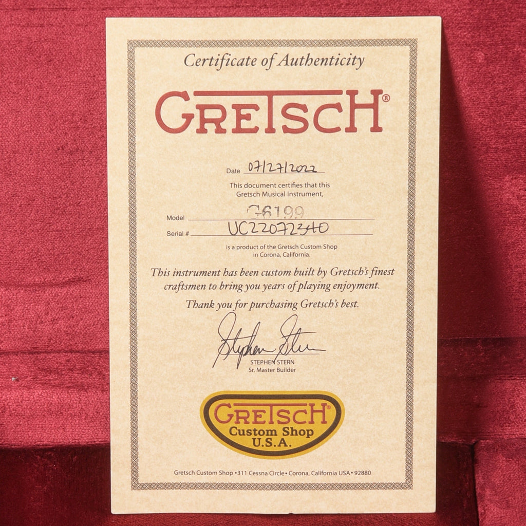 Gretsch Custom Shop Stephen Stern Masterbuilt G6199 Rosewood 2022 - Zac Brown - View 10 | MusicMarket