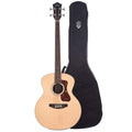 Guild Westerly B-240EF Fretless Acoustic Electric Bass and Deluxe Acoustic Guitar Gig Bag Bundle - MusicMarket