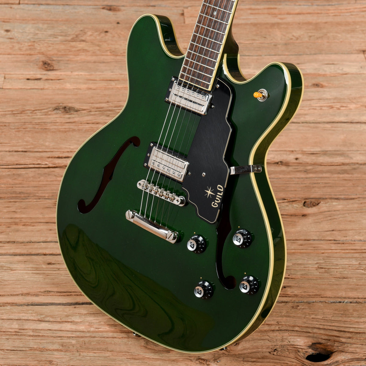 Guild Newark St Collection Starfire IV ST Emerald Green - View 2 | MusicMarket