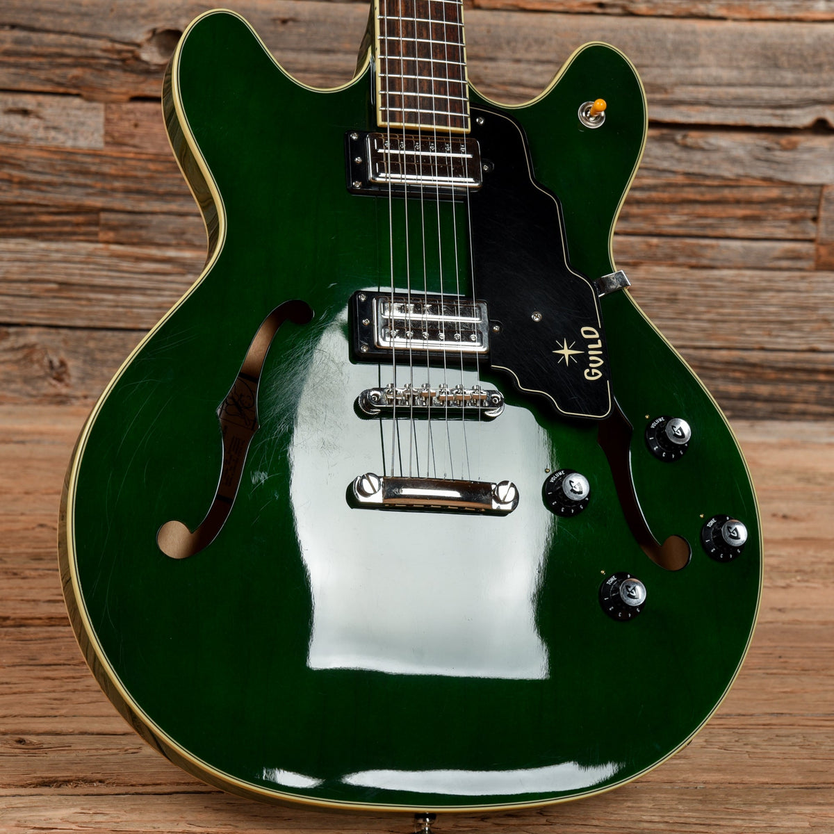 Guild Newark St Collection Starfire IV ST Emerald Green - View 8 | MusicMarket