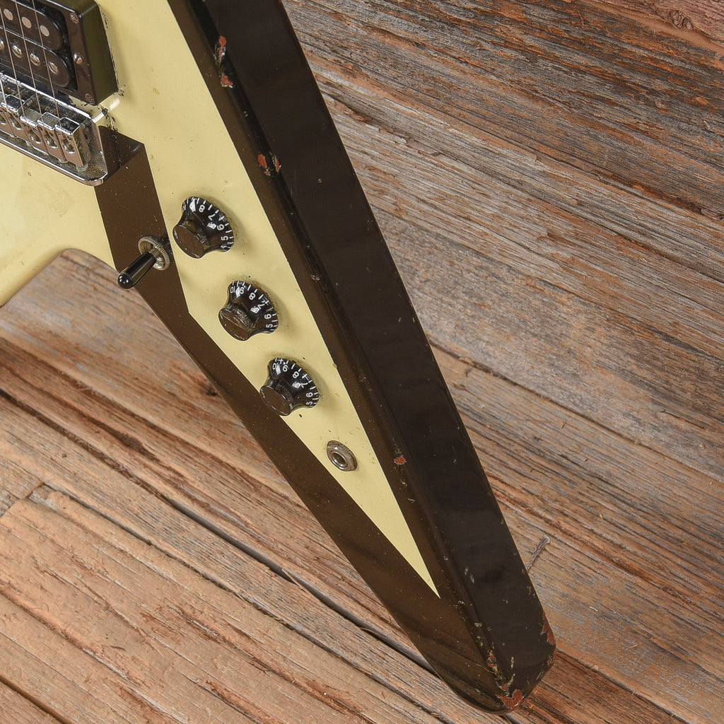 Hamer Vector Black and White Custom Finish 1980s - View 11 | MusicMarket