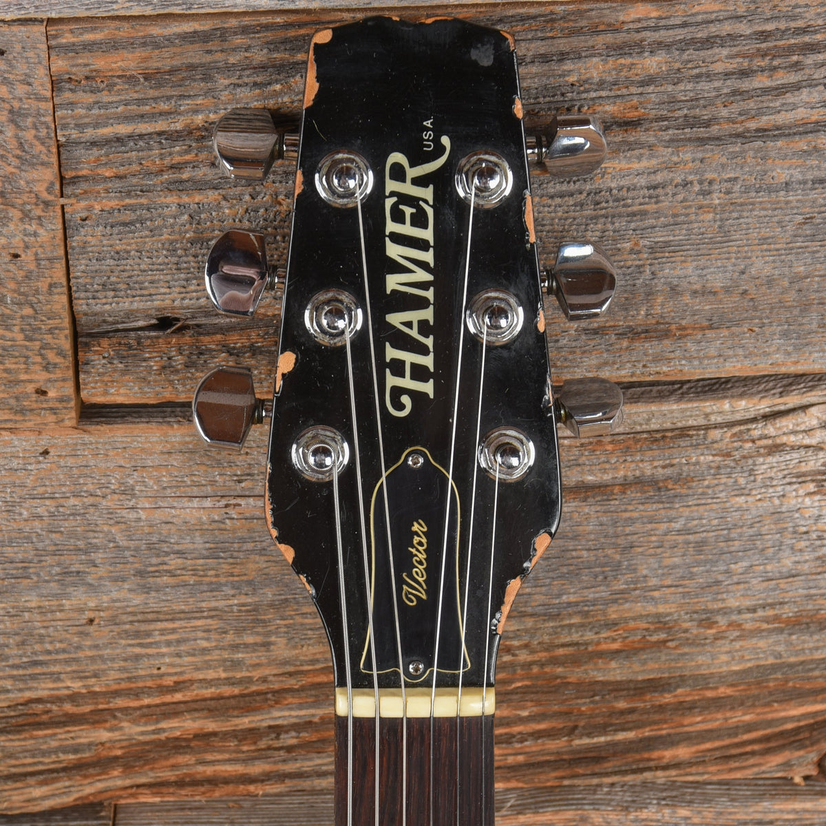 Hamer Vector Black and White Custom Finish 1980s - View 6 | MusicMarket