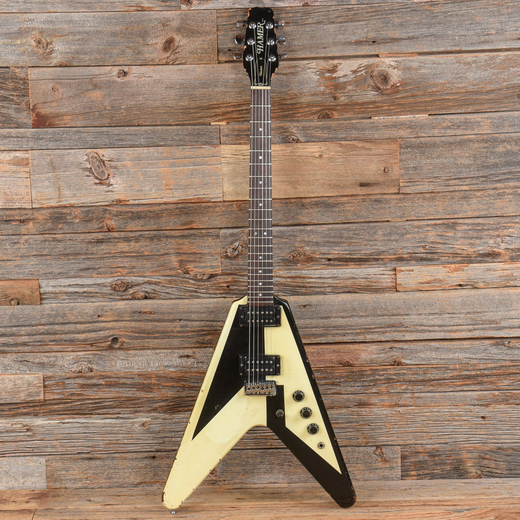 Hamer Vector Black and White Custom Finish 1980s - View 4 | MusicMarket