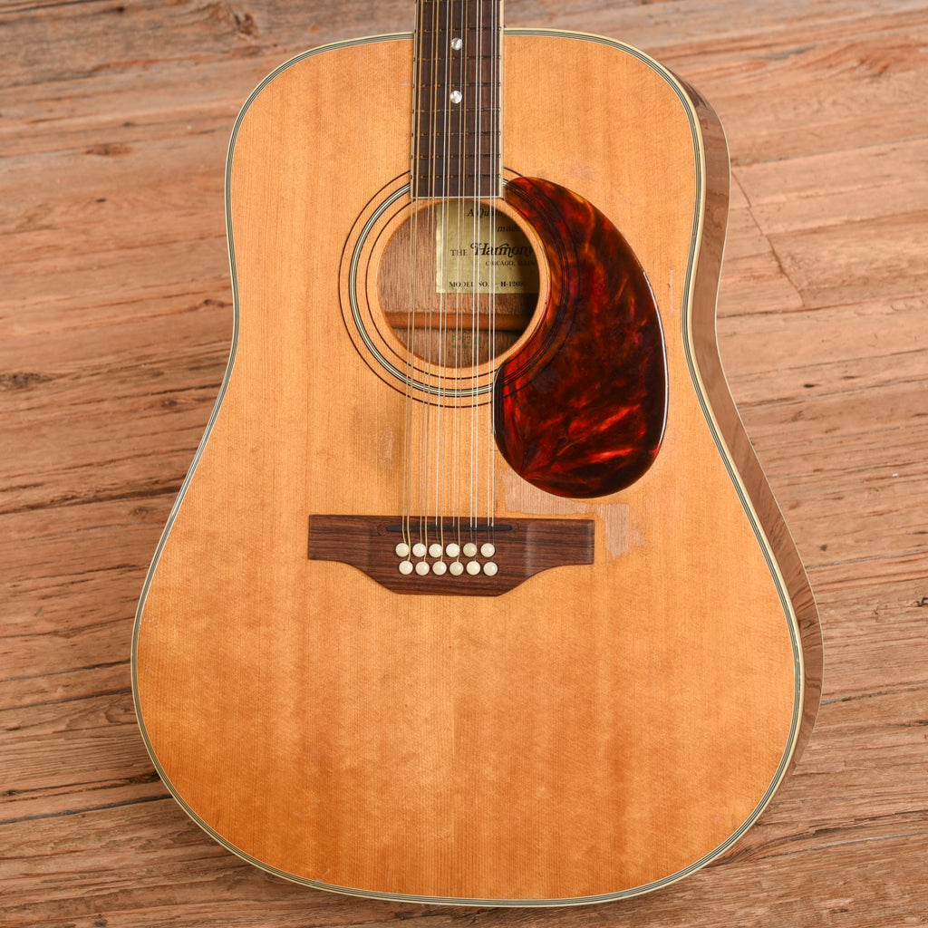 Harmony H1230 12-String Natural 1970s - View 2 | MusicMarket