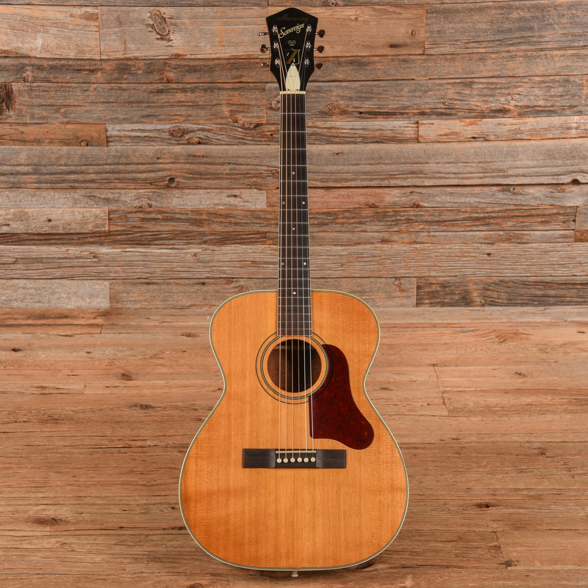 Harmony H1203 Sovereign X-Braced Conversion Natural 1960s - View 4 | MusicMarket