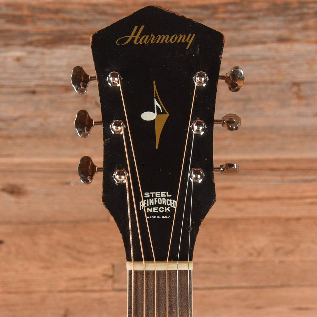 Harmony H-159 X-Brace Conversion Natural 1972 - View 6 | MusicMarket