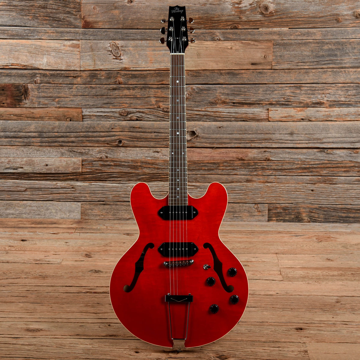 Heritage Standard H-530 Hollow Electric Translucent Cherry - View 4 | MusicMarket