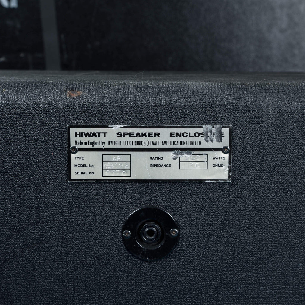 Hiwatt SE4123 4x12 Cabinet 1970s - View 3 | MusicMarket