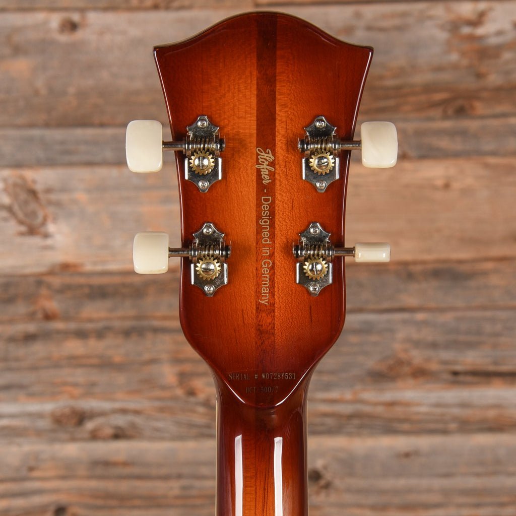 Hofner Contemporary Series Verythin Bass Sunburst 2020 - View 7 | MusicMarket