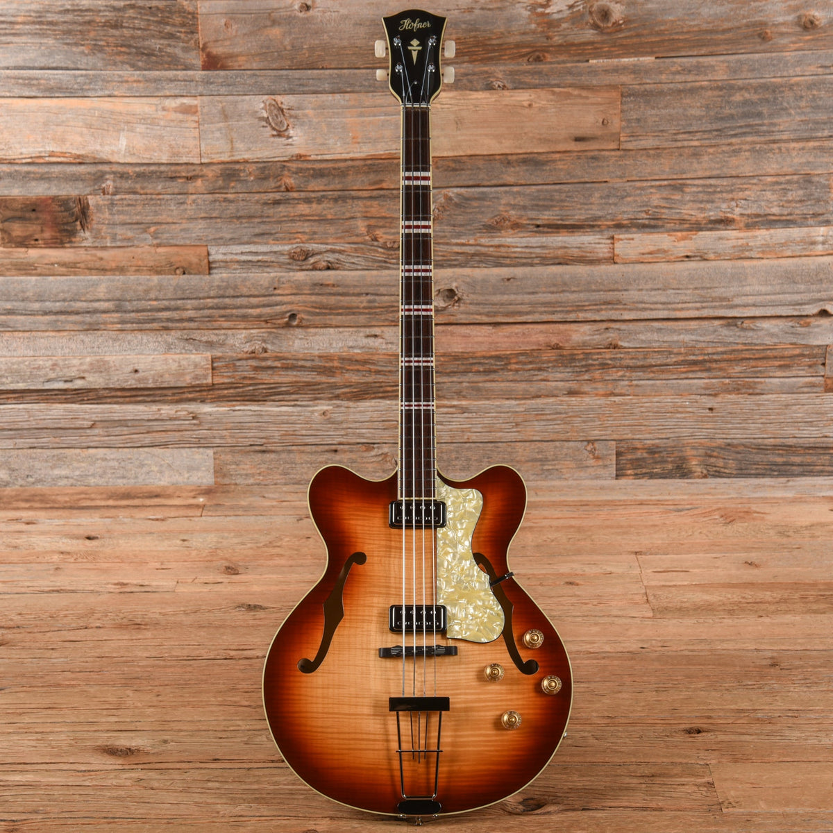 Hofner Contemporary Series Verythin Bass Sunburst 2020 - View 4 | MusicMarket