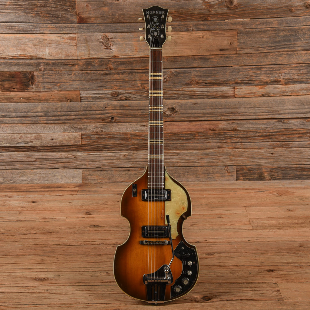 Hofner Beatle Electric Model 459VTZ (built in fuzz) Sunburst 1967 - View 4 | MusicMarket