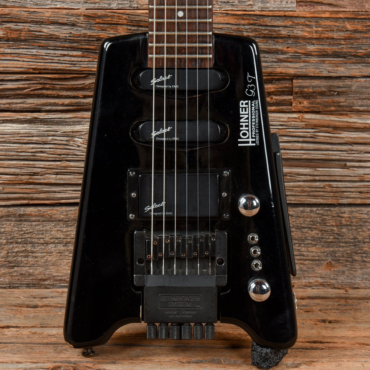 Hohner G3T Headless Guitar Black 1980s - MusicMarket