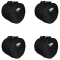 Humes & Berg Drum Seeker 10x8/12x9/14x14/20x16 Drum Bag (4 Pack Bundle) - MusicMarket