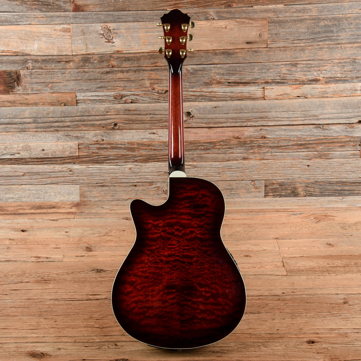 Ibanez AEF37E Acoustic Electric Red Burst - View 5 | MusicMarket