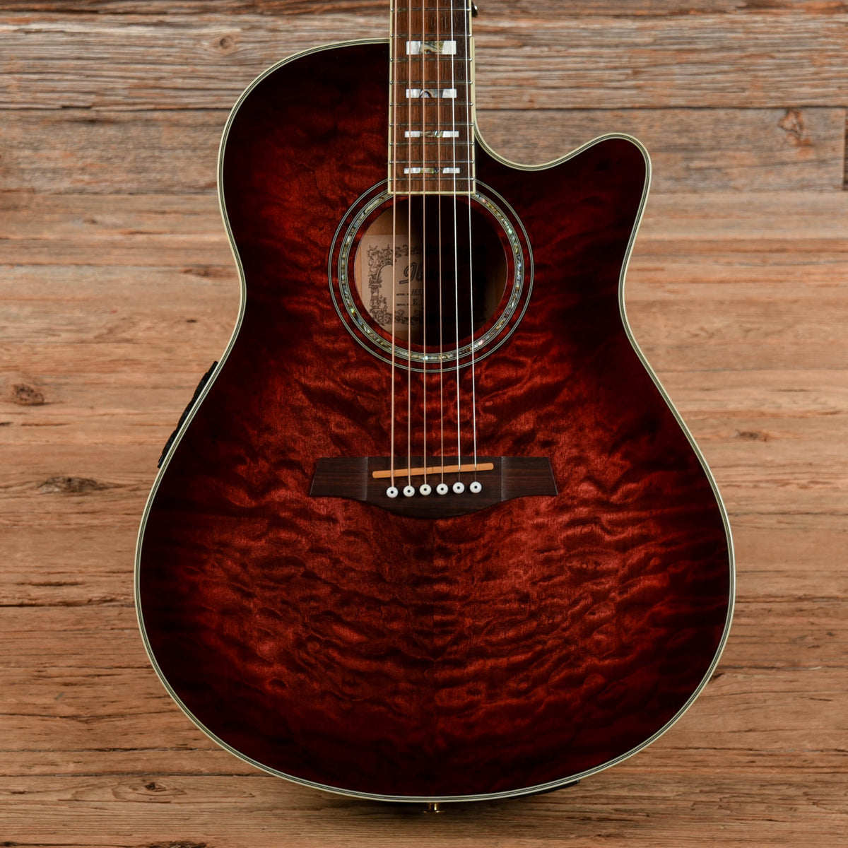 Ibanez AEF37E Acoustic Electric Red Burst - MusicMarket