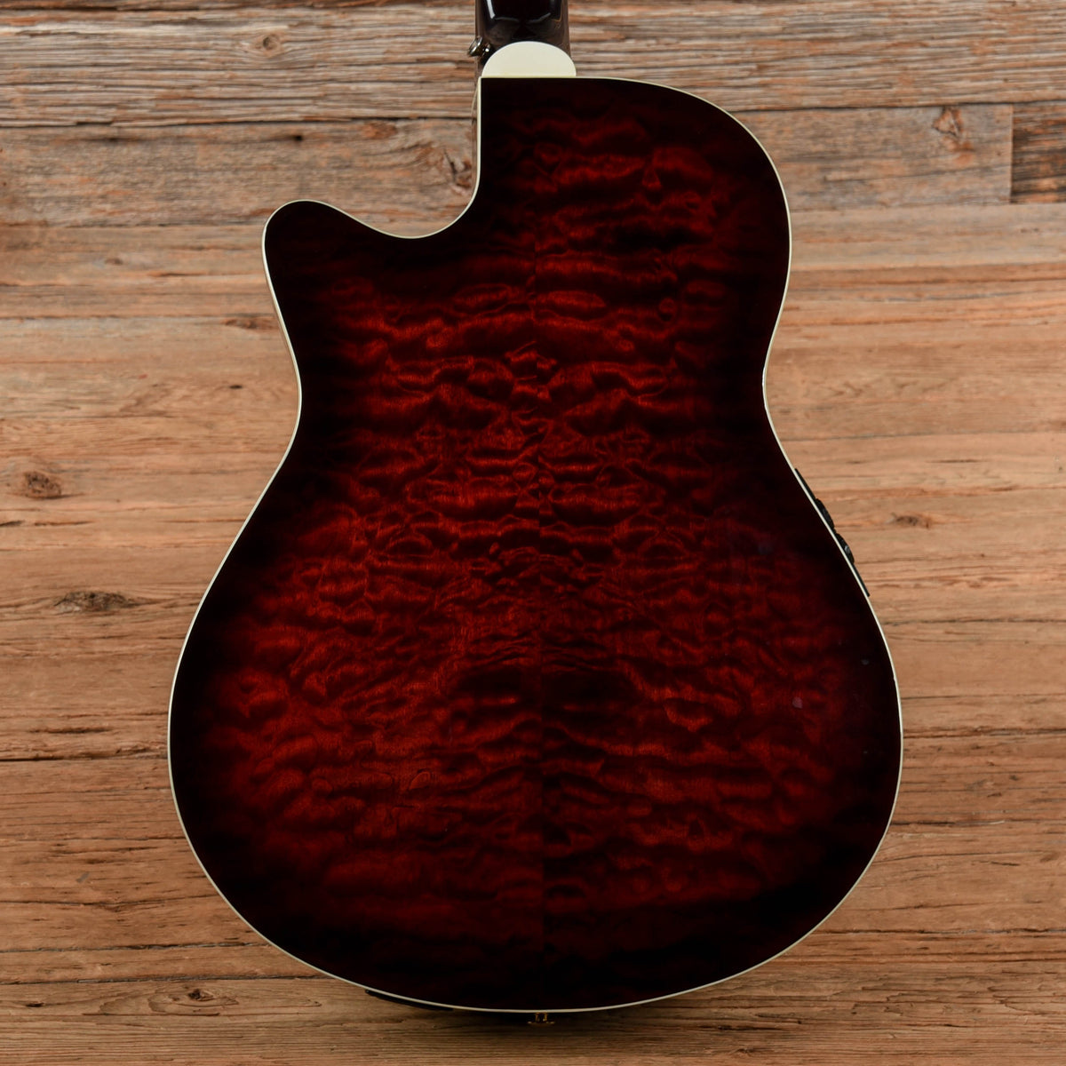 Ibanez AEF37E Acoustic Electric Red Burst - View 3 | MusicMarket