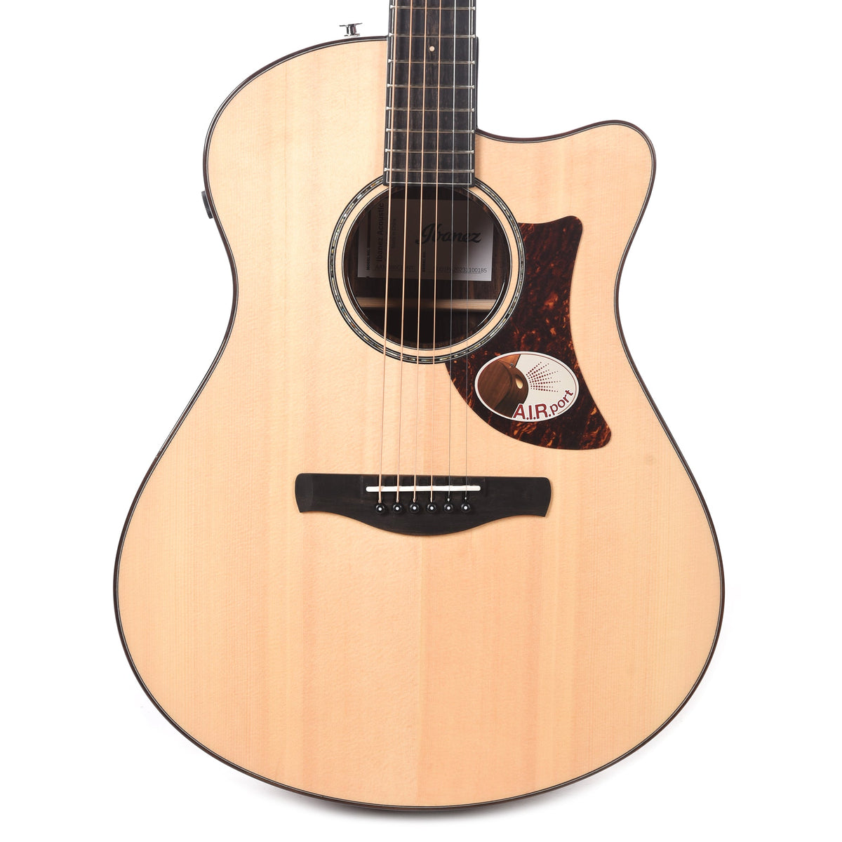 Ibanez AAM380CENT Acoustic-Electric Guitar Natural High Gloss - MusicMarket