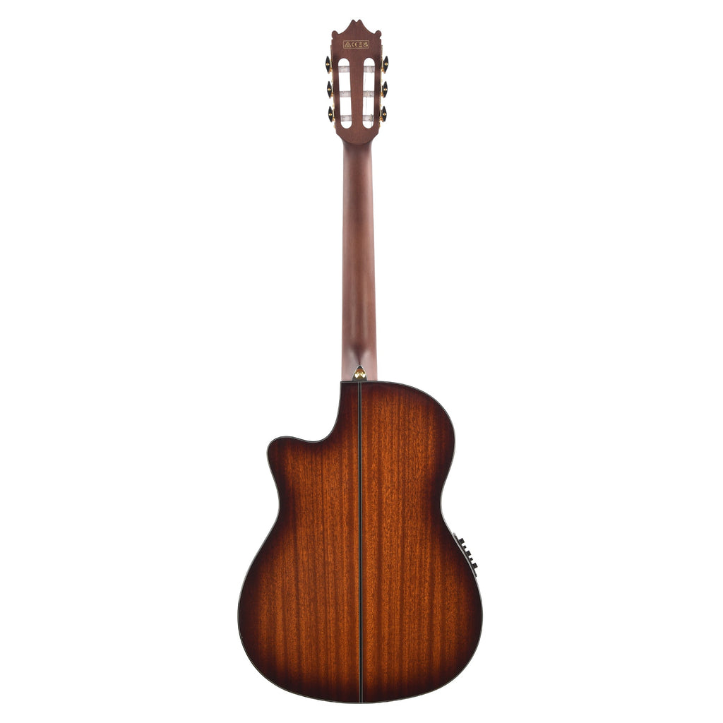 Ibanez GA35TCEVLS Thinline Cutaway Classical Acoustic-Electric Violin Sunburst High Gloss - View 5 | MusicMarket