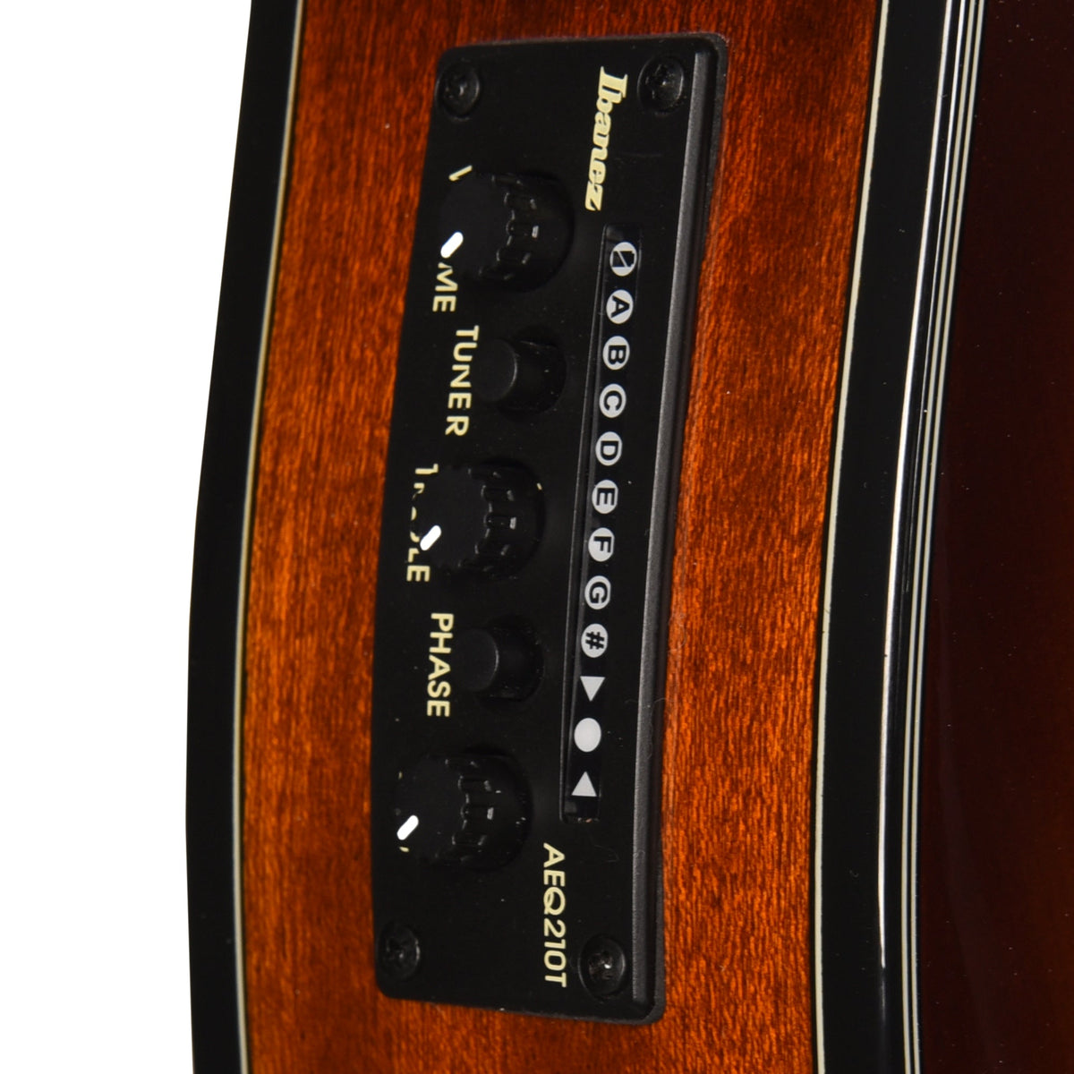 Ibanez GA35TCEVLS Thinline Cutaway Classical Acoustic-Electric Violin Sunburst High Gloss - View 8 | MusicMarket