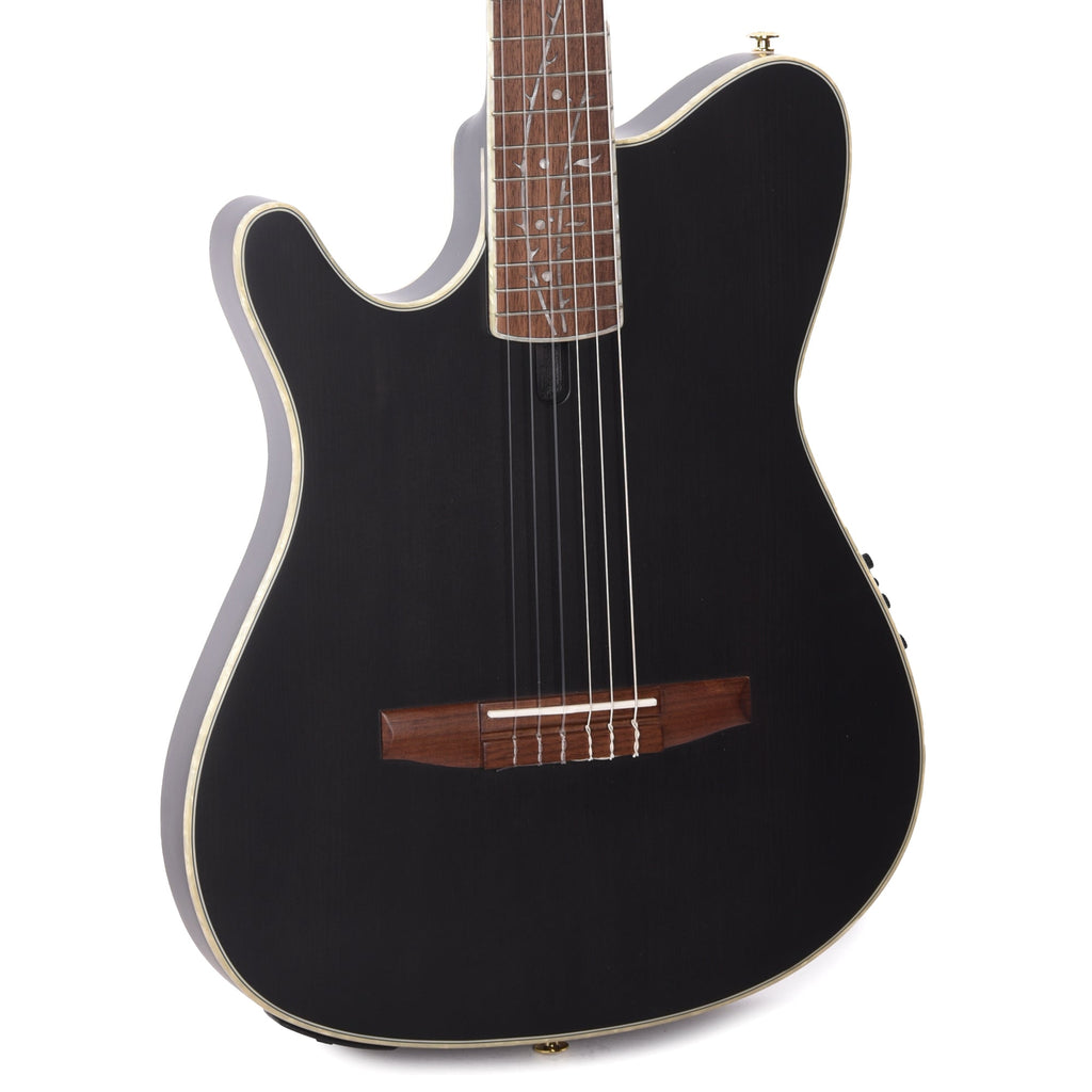 Ibanez TOD10LNTKF Tim Henson Signature Acoustic Electric Guitar Transparent Black Flat Left Handed - View 2 |