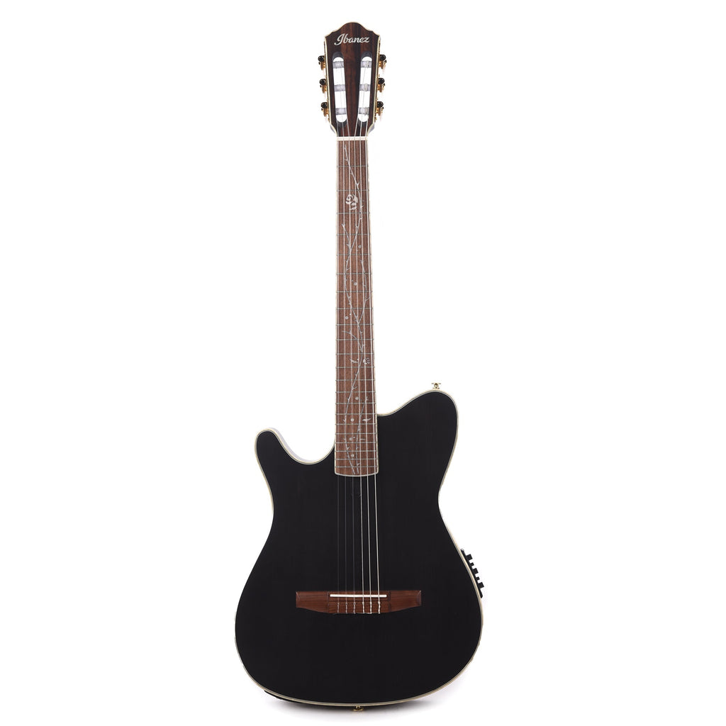 Ibanez TOD10LNTKF Tim Henson Signature Acoustic Electric Guitar Transparent Black Flat Left Handed - View 4 |
