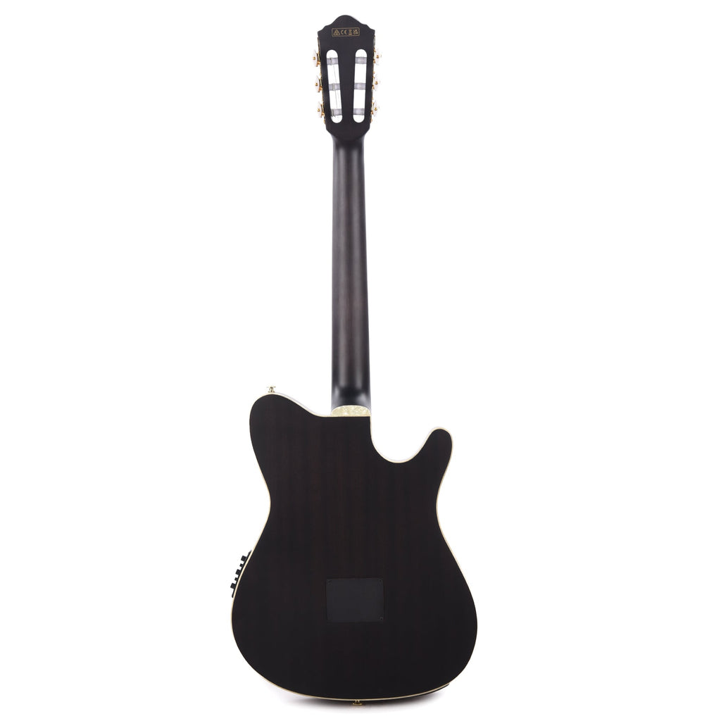 Ibanez TOD10LNTKF Tim Henson Signature Acoustic Electric Guitar Transparent Black Flat Left Handed - View 5 |
