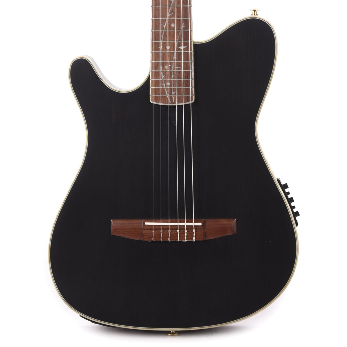 Ibanez TOD10LNTKF Tim Henson Signature Acoustic Electric Guitar Transparent Black Flat Left Handed - MusicMarket