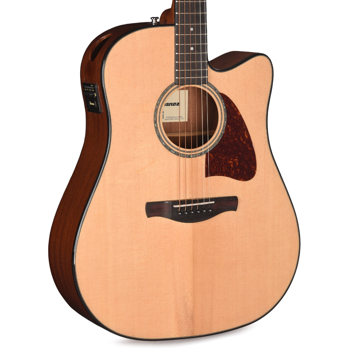 Ibanez AAD51CENT Grand Dreadnought Acoustic-Electric Guitar Natural High Gloss - MusicMarket