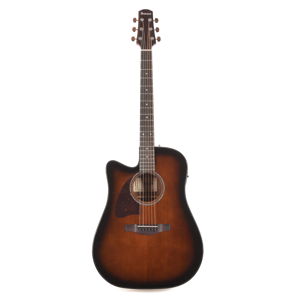 Ibanez AAD51LCEDVS Grand Dreadnought Acoustic-Electric Guitar Dark Violin Sunburst High Gloss Left-Handed - View 4