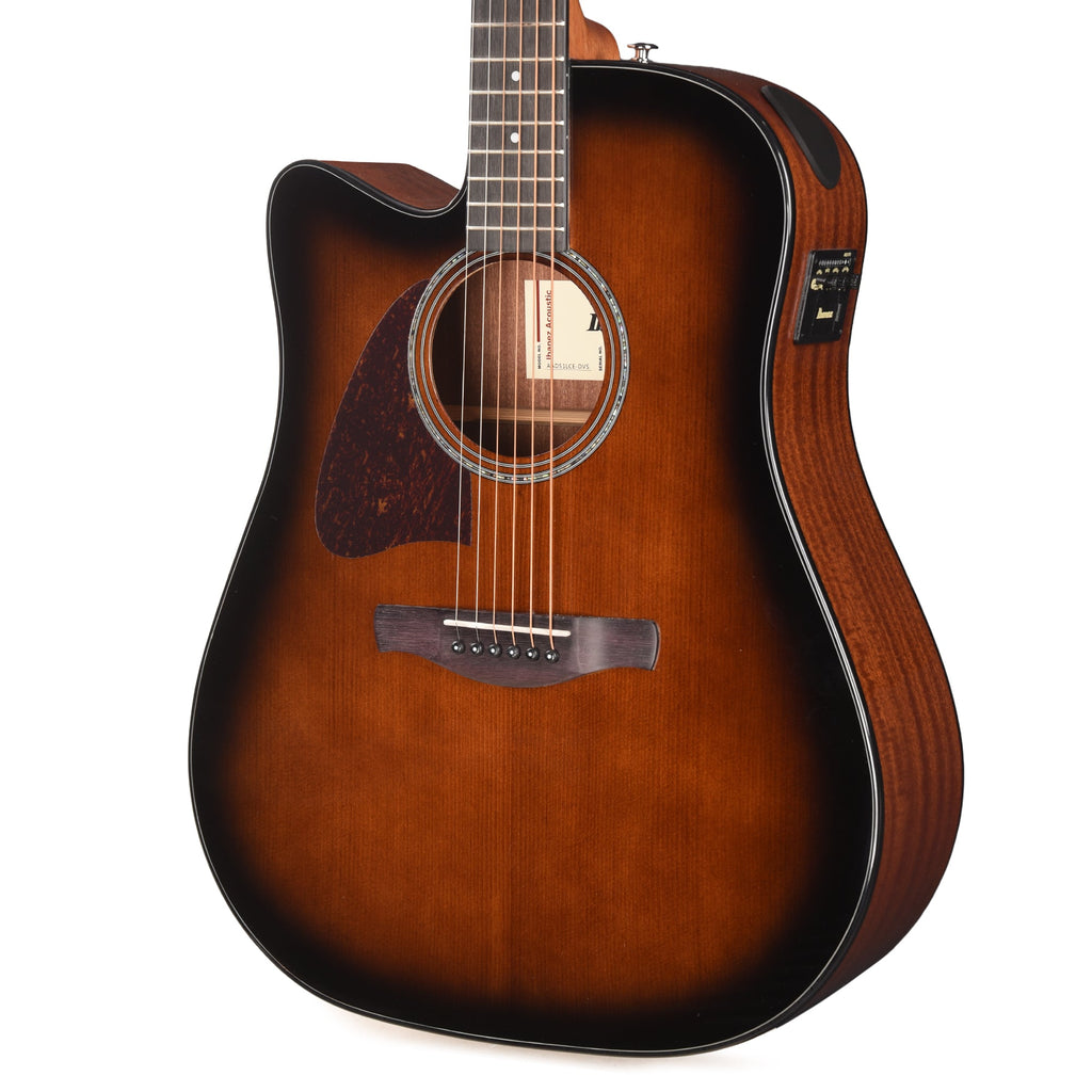 Ibanez AAD51LCEDVS Grand Dreadnought Acoustic-Electric Guitar Dark Violin Sunburst High Gloss Left-Handed - MusicMarket
