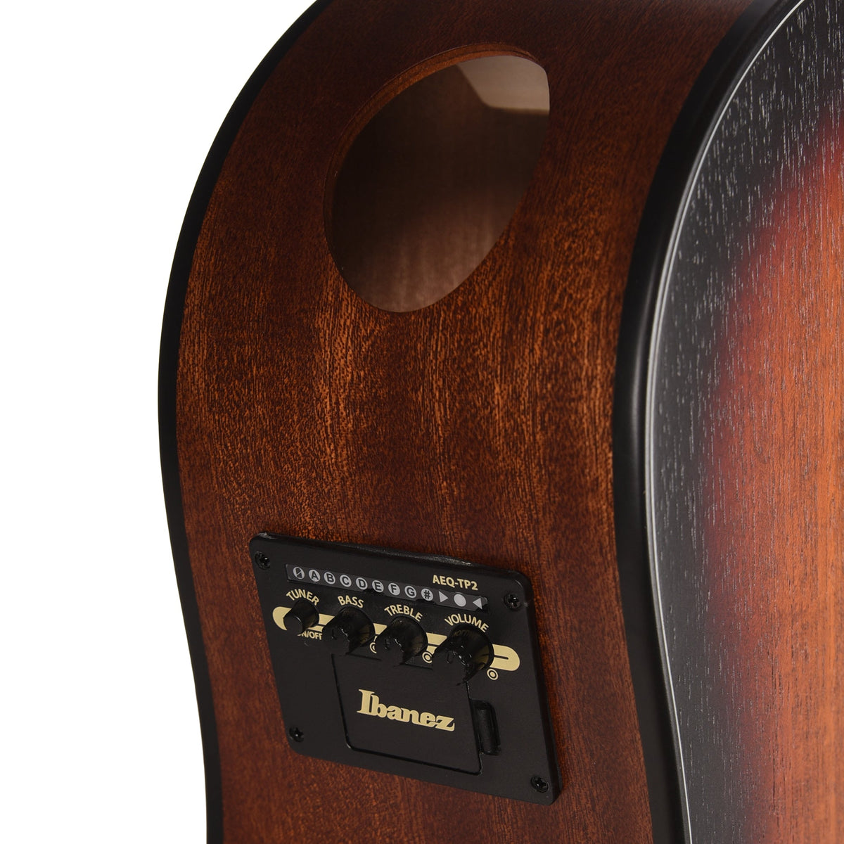 Ibanez AAD54EOMH Grand Dreadnought Acoustic-Electric Guitar Open Pore Mahogany Sunburst - View 8 | MusicMarket