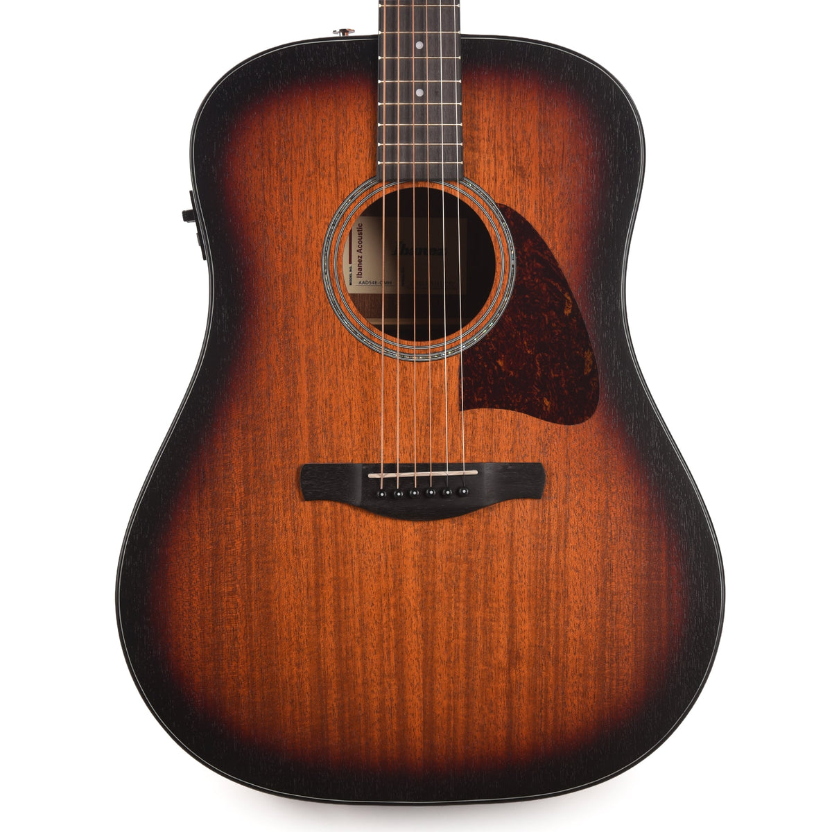 Ibanez AAD54EOMH Grand Dreadnought Acoustic-Electric Guitar Open Pore Mahogany Sunburst - View 2 | MusicMarket